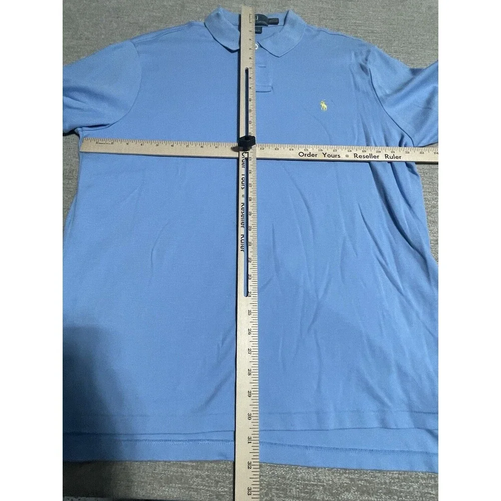 Polo By Ralph Lauren Polo Shirt Men’s Xtra Large Blue Solid Collard Cotton